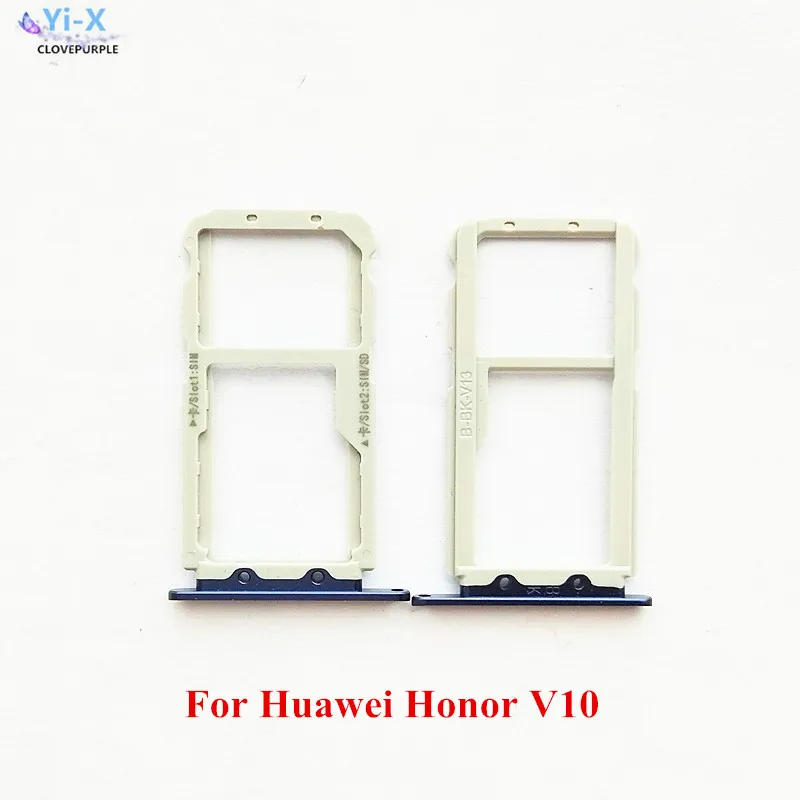 

SIM Card Tray Slot Holder Adapter for Huawei Honor V10 / View 10 Phone Spare Parts
