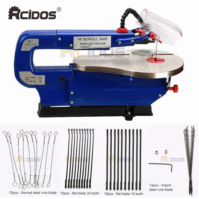 MQ5II 16inch Scroll Saw RCIDOS Mini table saw/Desktop DIY wood Curve