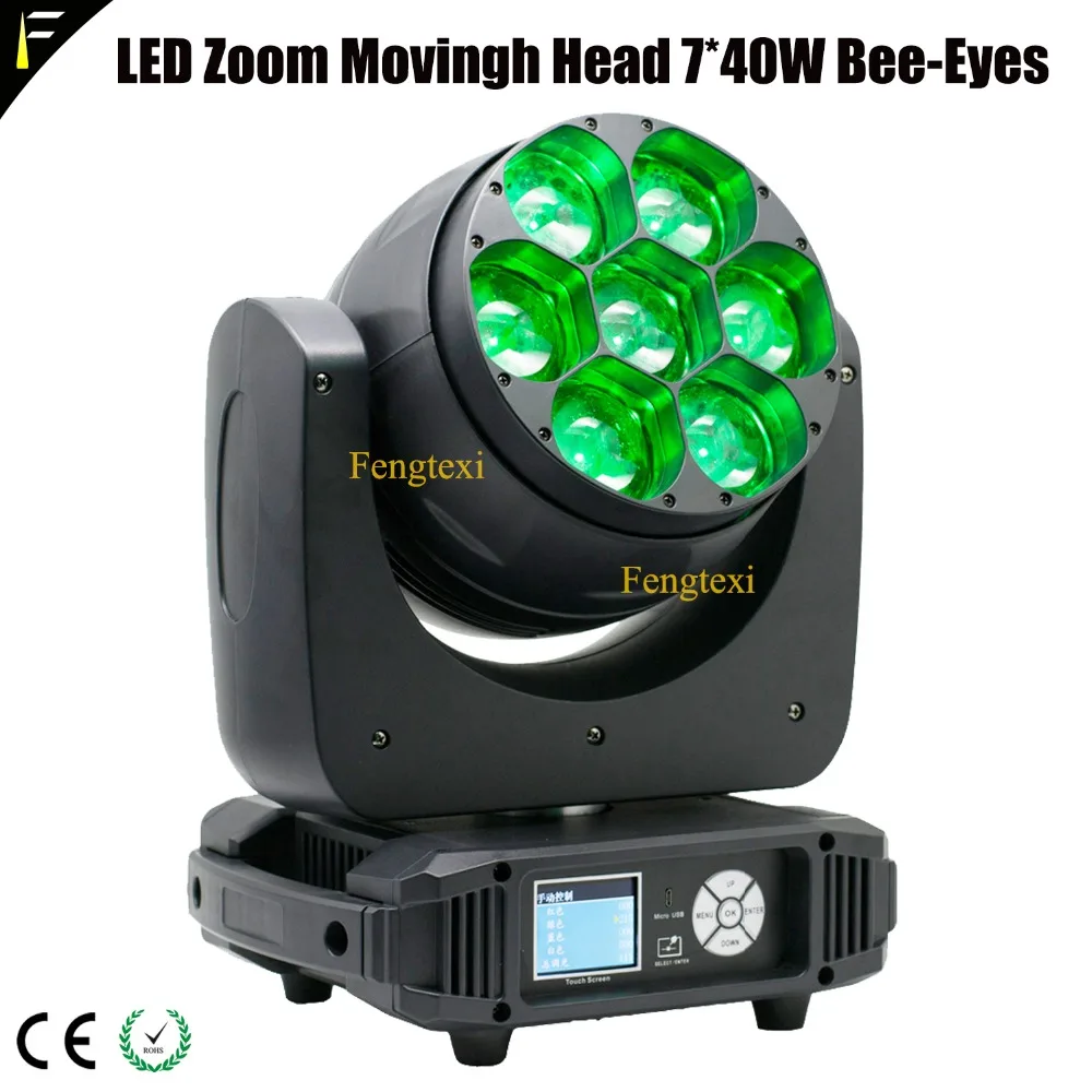 LED Zoom Movingh Head 7x40W Bee Eyes1