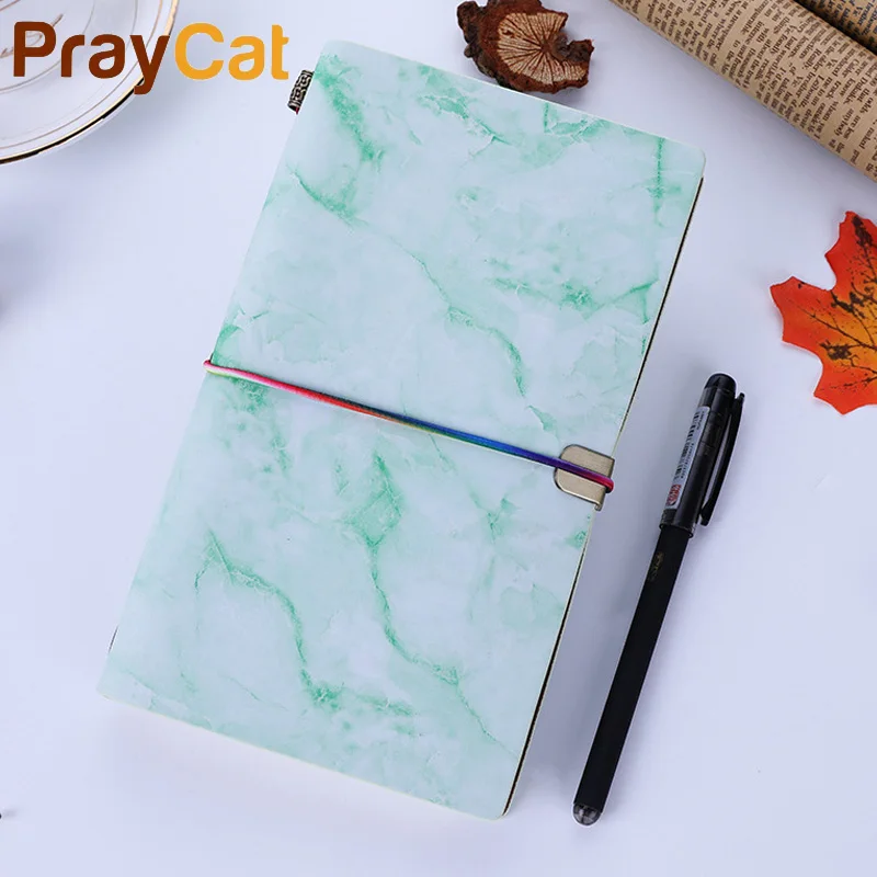

Marble Travel Journal Notebook Bandage Simple Hardcover TN Designs Soft Cover Note book Diary Japanese Stationery Custom Logo