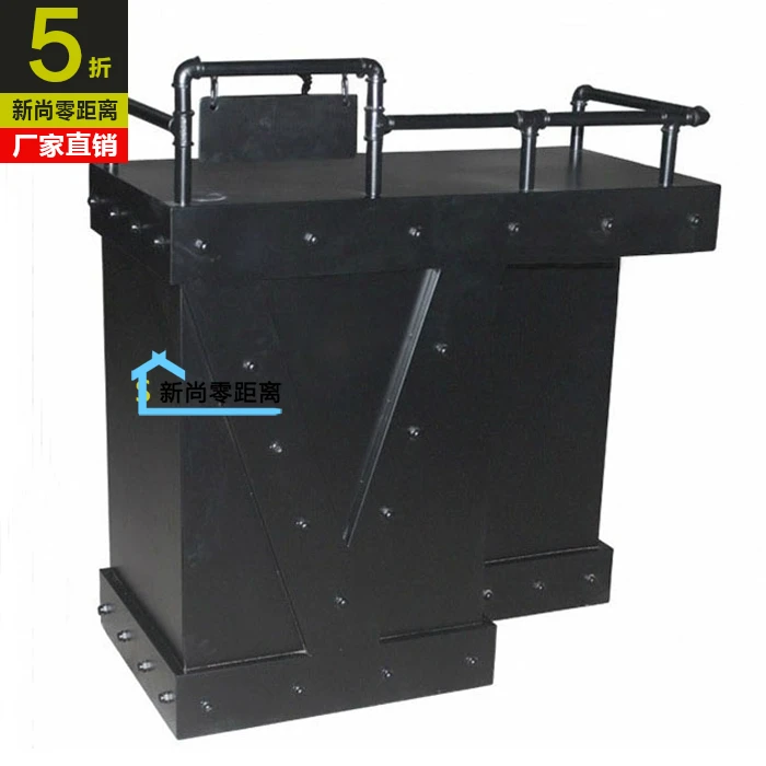 American Retro Industrial Loft Style Reception Desk Cashier