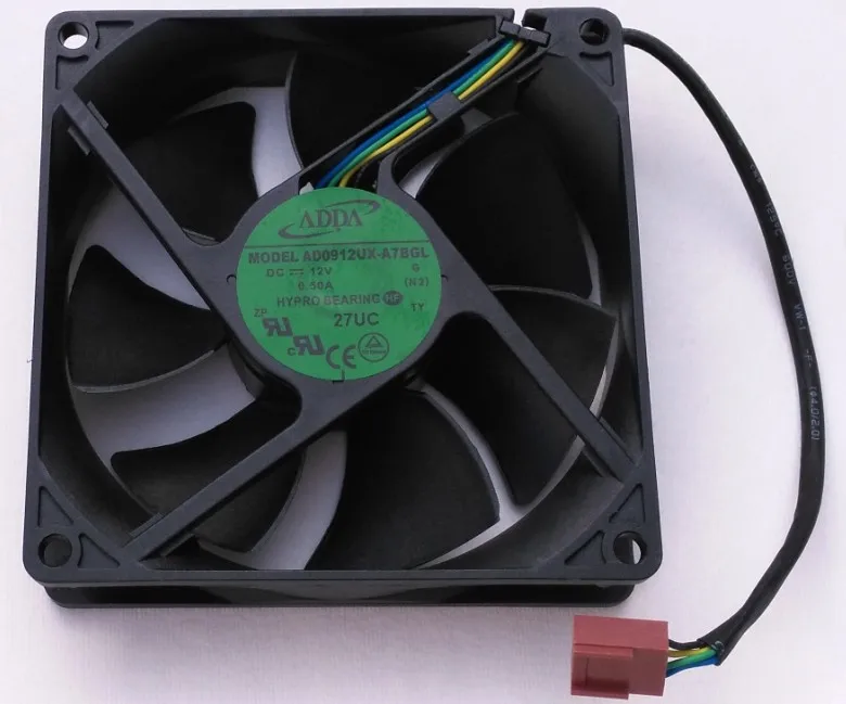 

NEW ADDA AD0912UX-A7BGL 9025 9CM 4PIN Temperature control 12V 0.50A cooling fan