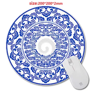 

Persian carpet custom HD 3D printing round rubber mouse pad size 200 mm * 200 mm * 2 mm lasting computers and laptops mouse pad