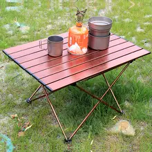 Портативный складной раскладной столик кемпинг на открытом воздухе пикника 6061 алюминиевый сплав ультра-легкий