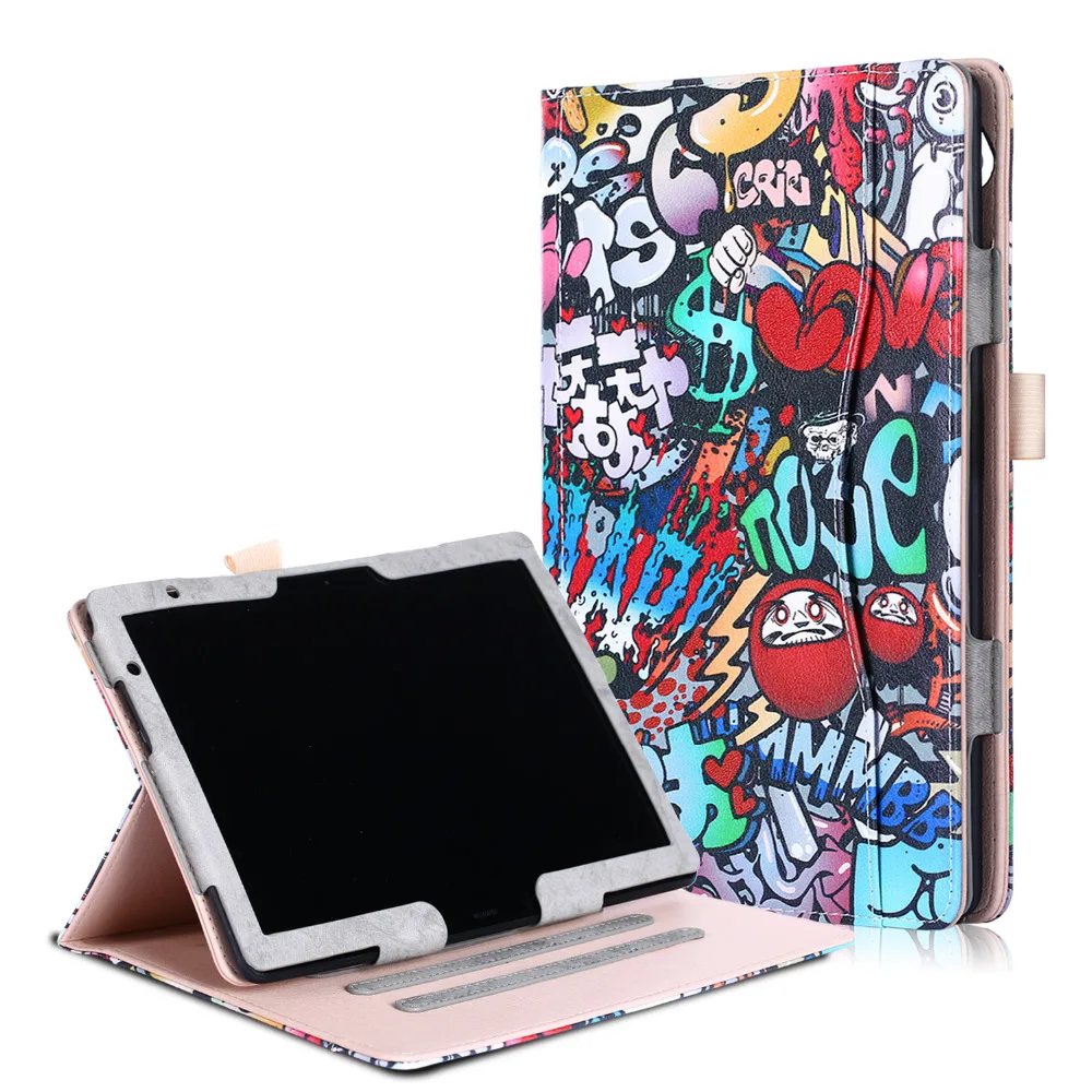 

Multi-angle Stand PU Leather Cover Magnet Funda Case For Huawei MediaPad T5 10 AGS2-W09/L09/L03/W19 M5 Lite 10 BAH2-W19/L09/W09