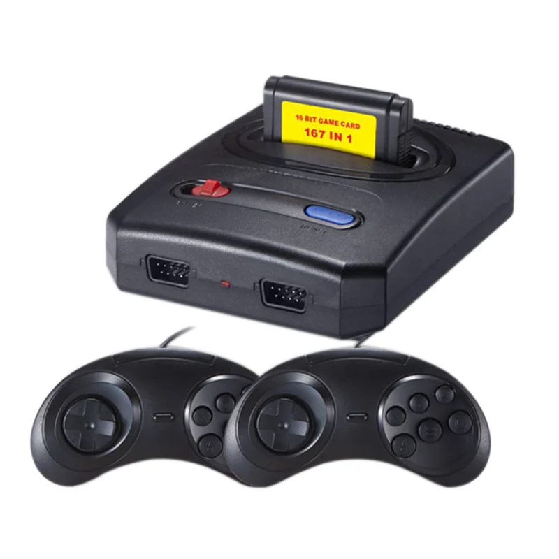 

Mini Video Game Console SEGA Retro Classic TV game Console Dual Controller free 16-Bit 167 in 1 Different SEGA MD Games PAL NTSC