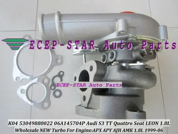 

Free Ship K04 53049880022 53049700022 06A145704P 06A145704M Turbo Turbocharger For Audi S3 Qua-tro 1.8T 210HP TT AJH 99-06 225HP