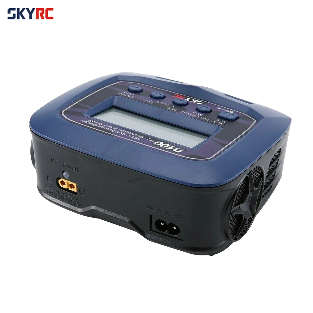 Skyrc D100 V2 Зарядное устройство двухканальный AC/DC LiPo 1-6s 2x100 Вт двойной с Bluetooth баланс зарядное устройство разряда для Lipo литий-ионный аккумулятор