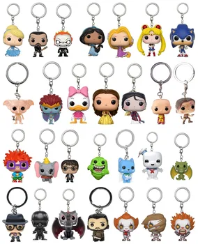 

New Pop Toys Keychain Heroes Princess Rick And Morty Sailor Moon Game of Thrones Key Chain Bag Pendant Jewelry out of box