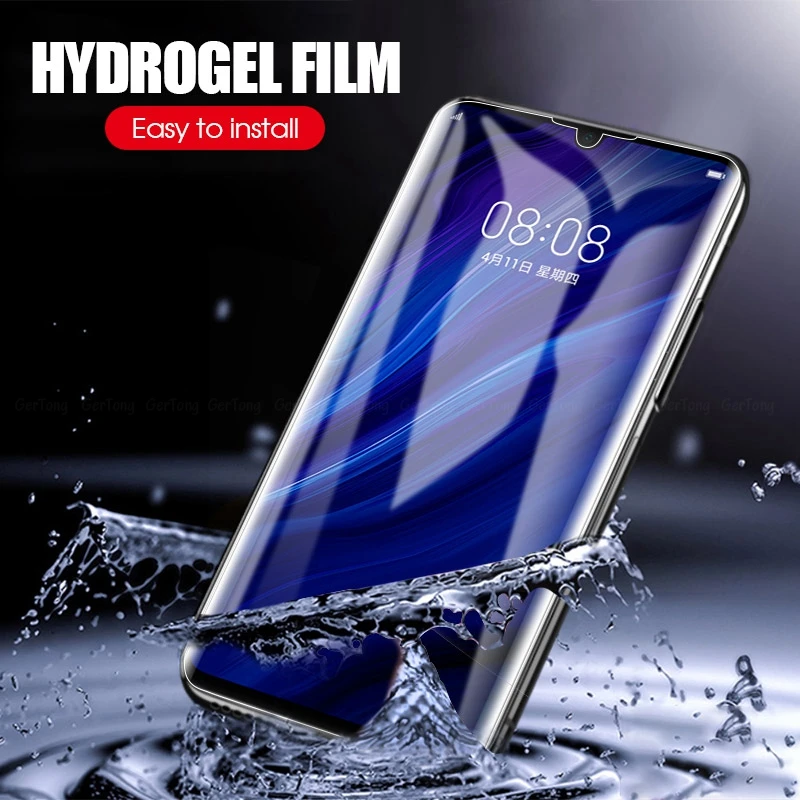 Полноэкранная Гидрогелевая пленка GreTong 9D для Huawei P20 P30 Pro защита от царапин P20Lite