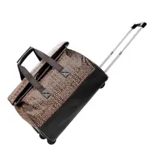 Новая женская модная Дорожная сумка большой емкости багажные сумки и мужские дорожные сумки винтажный чемодан для багажа на колесиках