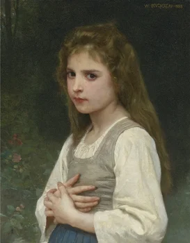 

Hand painted Oil painting reproduction artwork Jeanne by William Bouguereau