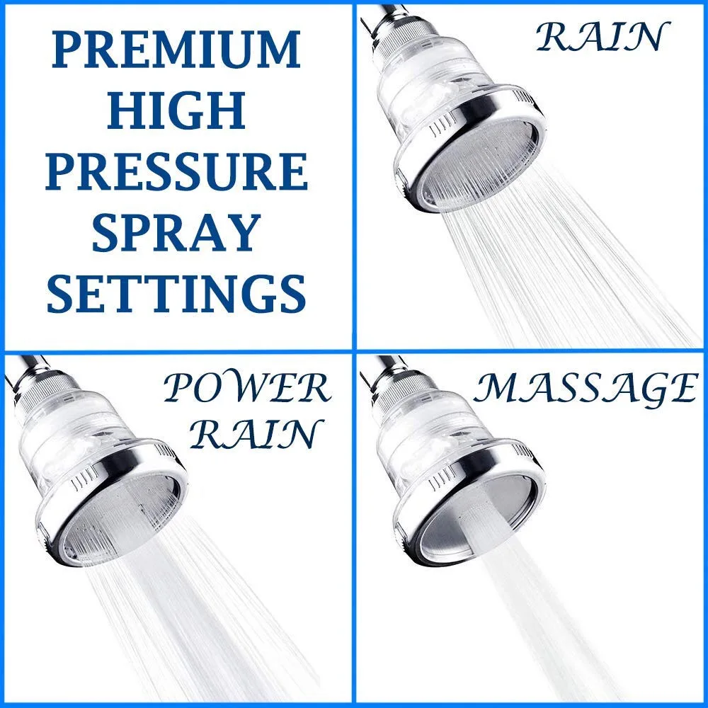 

PC 3 functions negative ion 360 rotating overhead shower head