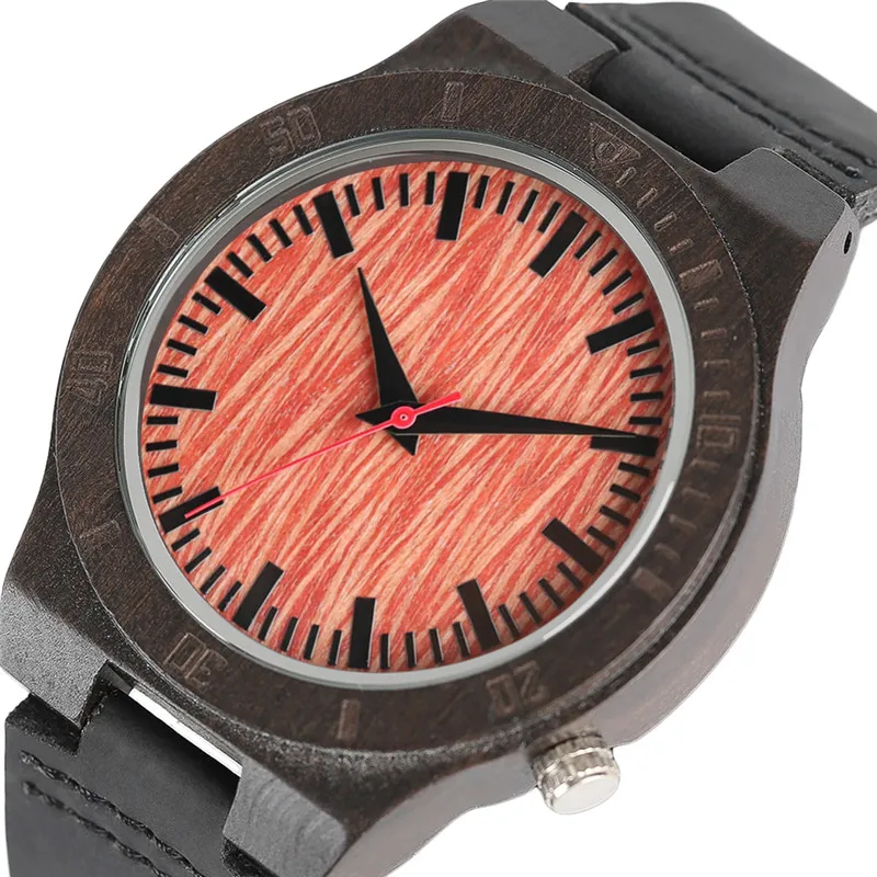 

High Quality Man Watches Sandalwood Bracelet Ripple Dial Natural Fashion Wooden Jewelry Military Male Clock relogio masculino