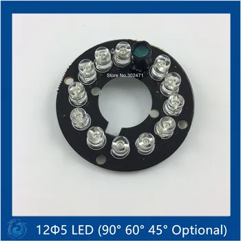 

45 Degree Bulb,Infrared 12 x 5 IR LED board for Dome CCTV Cameras night vision,(big F17-F44mm)