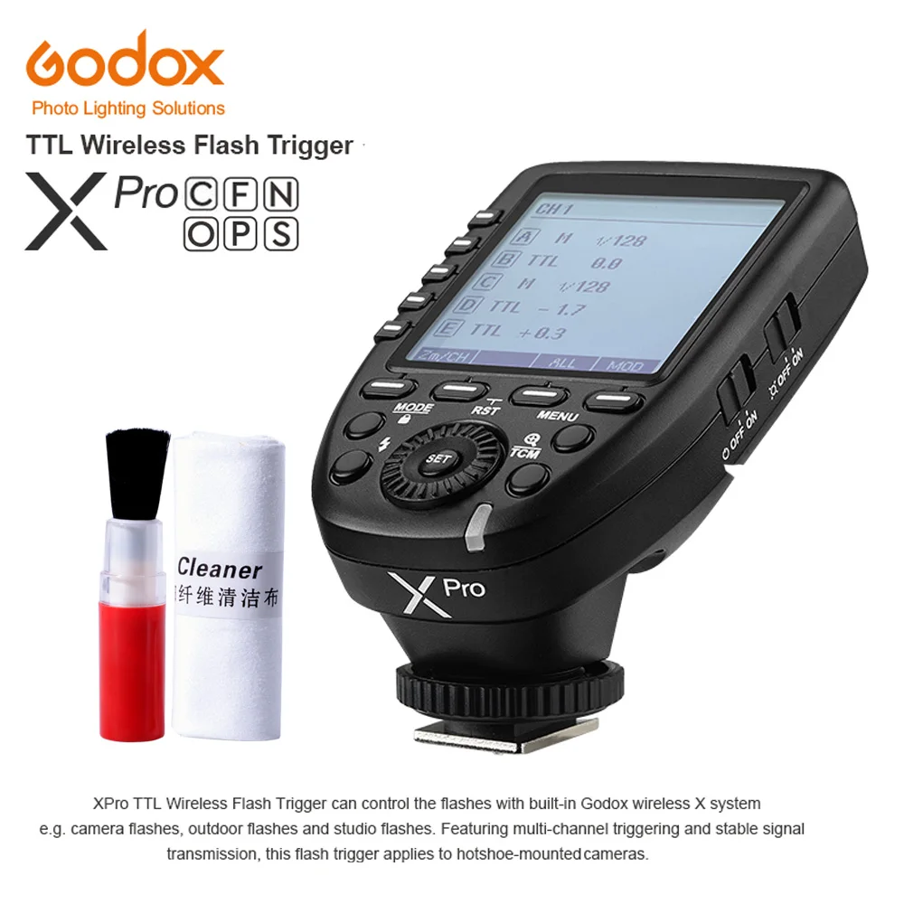 Godox 2 4G HSS TTL Xpro C/F/N/O/P/S вспышка для камеры Speedlite передатчик триггер Canon Nikon Fuji Sony Pentax