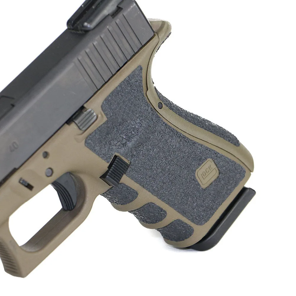 Empuñadura de pistola de vinilo de Panal handleitgrips Negro Envoltura Para Glock 19/23 Gen 3 