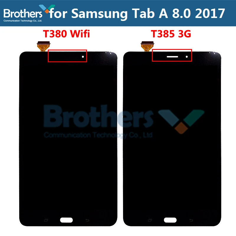 ЖК дисплей для Samsung Galaxy Tab A 8 0 2017 T380 сенсорный экран с дигитайзером панель дисплея
