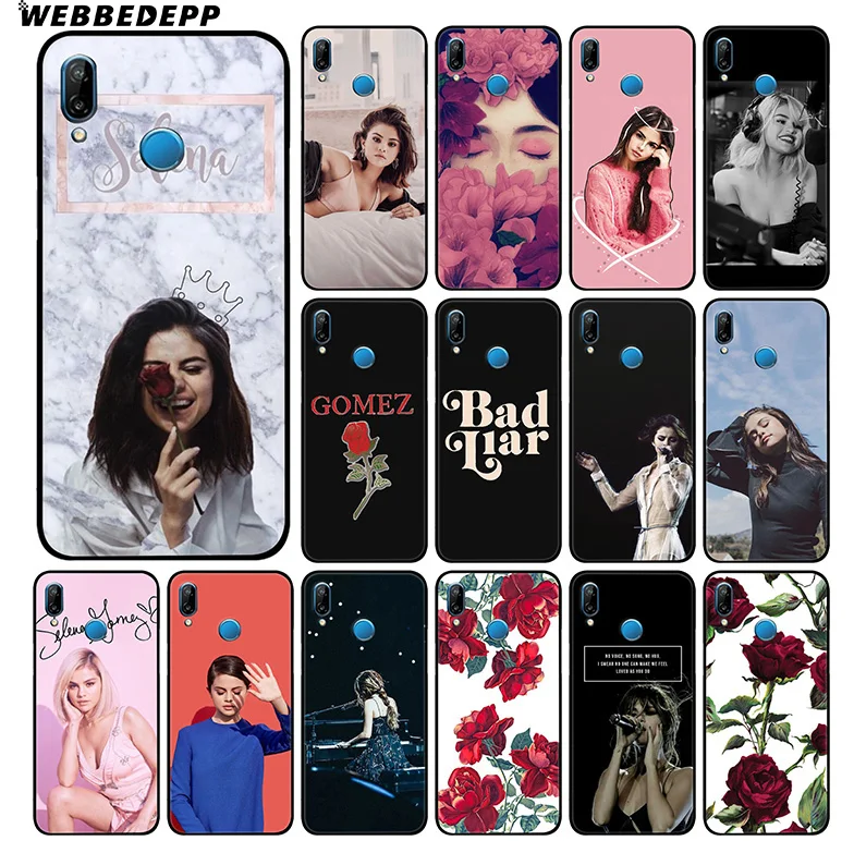Мягкий чехол WEBBEDEPP Selena Gomez Singer для Huawei P30 P20 Pro P10 P9 Lite 2017 P Smart 2019 и Nova 3 3i Y9 |