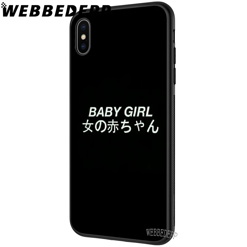 Мягкий чехол WEBBEDEPP BABYGIRL с цитатами для iPhone 5 5S 6 6S 7 8 Plus X XS 11 Pro Чехол для MAX XR