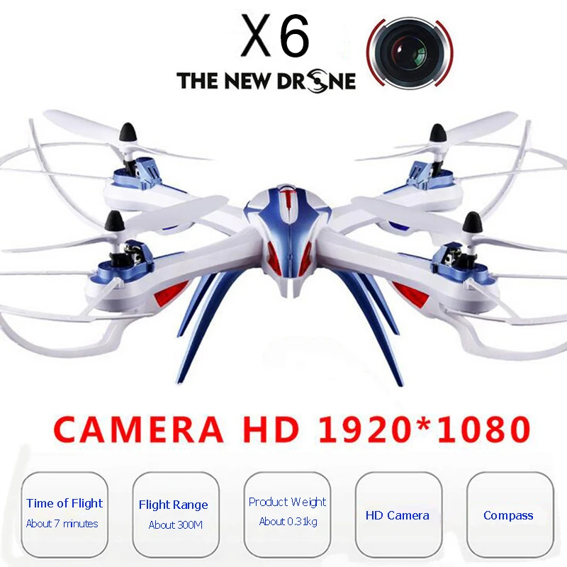 

Tarantula X6 Drone Remote Control Drone HD RC Helicopter 4 Channels WiFi Drone 300M Distance Quadrocopter For Kid Spring Tour