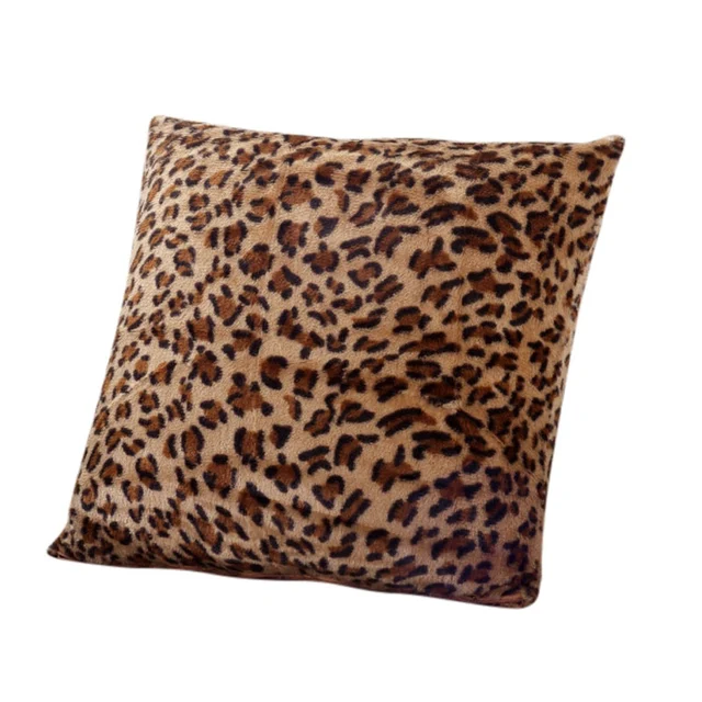 43cm Size Square Leopard Painted Pillow Case Cover Home Textile For