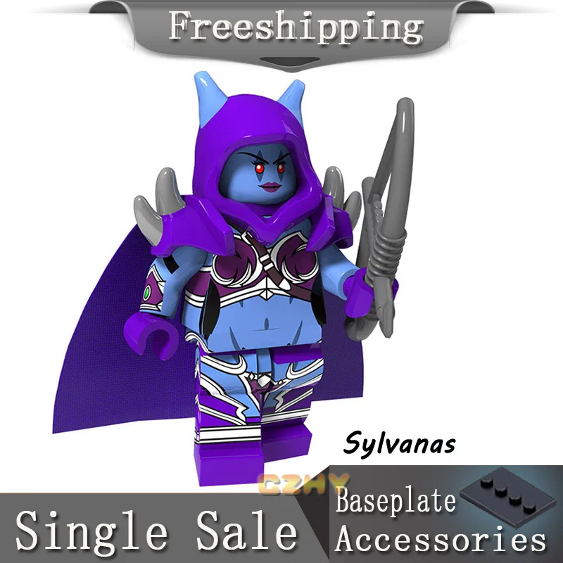 

Sylvanas Illidan Building Blocks Toys Anduin Wrynn Vanessa Vancleef Jaina Rexxar Medivh Thrall LeGoe Minifigured Toys PG1365