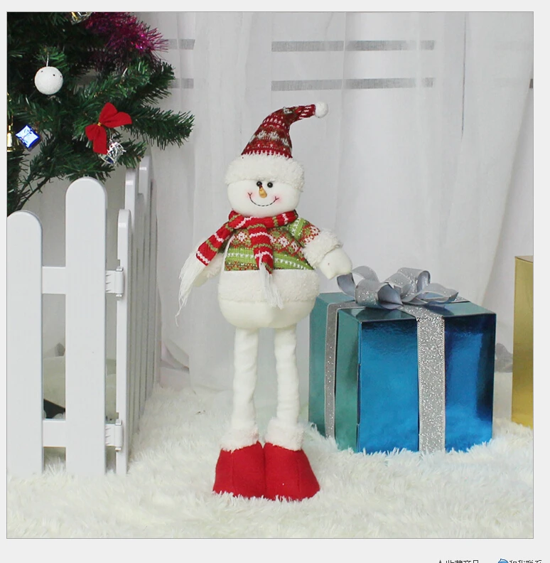 47 см Санта Клаус рождественские украшения для дома Enfeite De Natal большая кукла игрушка рождественские украшения для елки рождественские украшения