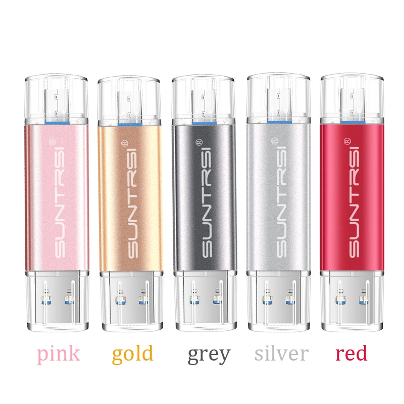 Suntrsi USB 3.0 Flash Drive OTG For Android Phone High Speed Memory Stick Pen Drive 64GB 32GB 16GB 8GB USB Flash Drive Metal Suntrsi USB 3.0 Flash Drive OTG For Android Phone High Speed Memory Stick Pen Drive 64GB 32GB 16GB 8GB USB Flash Drive Metal
