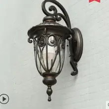 Европейская уличная настенная лампа Ретро Уличная Водонепроницаемая настенная лампа для балкона Коридорная дверь настенная лампа