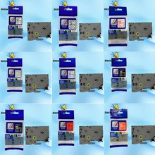 Многоцветная совместимая ламинированная tze 231 tze231 12 мм черная на белой ленте tze-231 TZ-231 для принтера brother p-touch tze-131