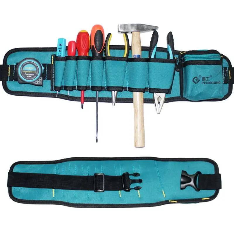 

Hardware Toolkit Mechanics Waist Tool Bag Waterproof Oxford Cloth Multi Organize Pockets Storage Pouch Electrician Worker
