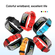 M8 0,96 дюймов OLED сердечный ритм Монитор кровяного Давление кислорода Фитнес трекер Смарт-браслет челнока 7,30