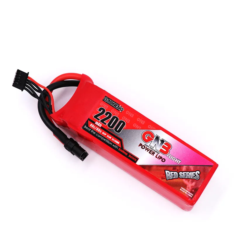 

Gaoneng GNB 14.8V 2200mAh 4S 40C XT60 Plug Rechargeable Lipo Battery for RC Models Racing Drone Quadcopter Spare Parts Accs