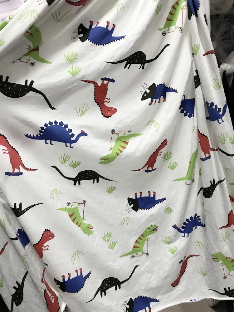 1 yard cotton lycra lovely Dinosaur soft DIY fabric soft Clothing ...