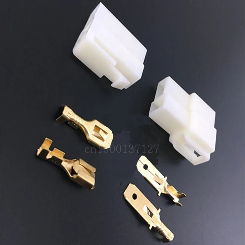 6.3 мм 1/2/3/4/6/8 pin автомобильные Электрический провод Разъем Мужские женский кабель