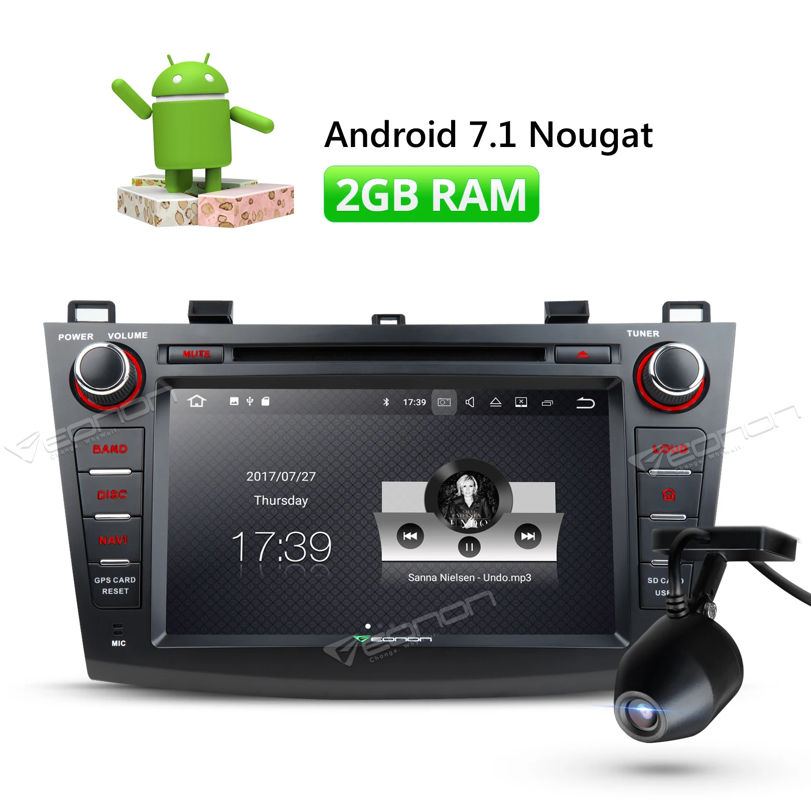 Dashcam и Eonon 8 "Android 7 1 в тире автомобиля Радио DVD gps Navi навигатор для Mazda 3 2010 2011 2012 2013