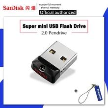 Флеш-накопитель sandisk, 64 ГБ, 32 ГБ, 16 ГБ, мини USB флеш-накопитель, 32 64, 16 ГБ, флеш-накопитель 2,0, USB флешка, диск на ключ, память для телефона