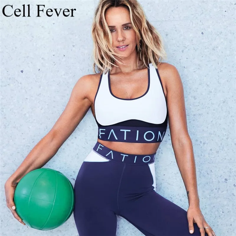 

Sports Suits For Women Yoga Set 2 Piece Sport Bra Scrunch Leggings Fitness Running Contrast Tracksuits Gym Clothing Activewear
