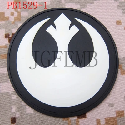 Rebel Alliance тактический военный боевой дух 3D ПВХ патч - Цвет: PB1529 white