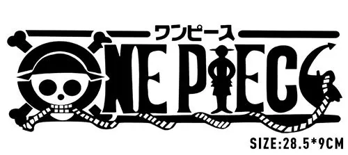(12 pieces/lot) One Pieces Skull full car sticker Monkey D Luffy side