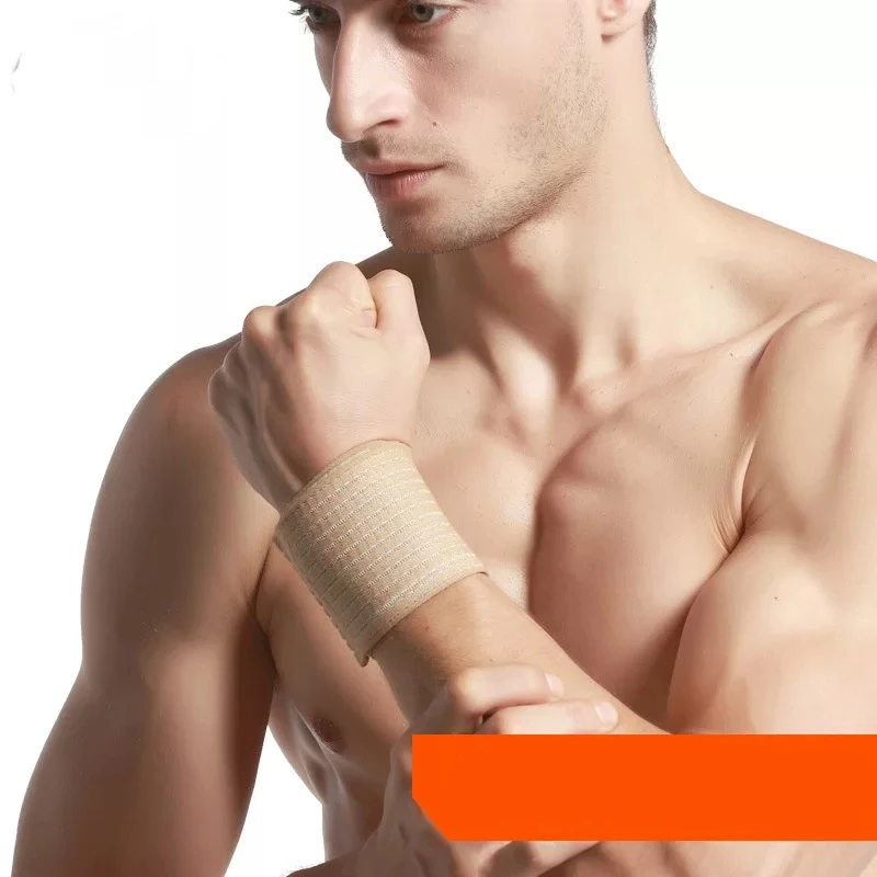 1PCS Elastic Sport Bandage Wristband Hand Gym Support Wrist Brace Wrap Fitness Exercise Powerlifting Tennis Cotton Weat Band
