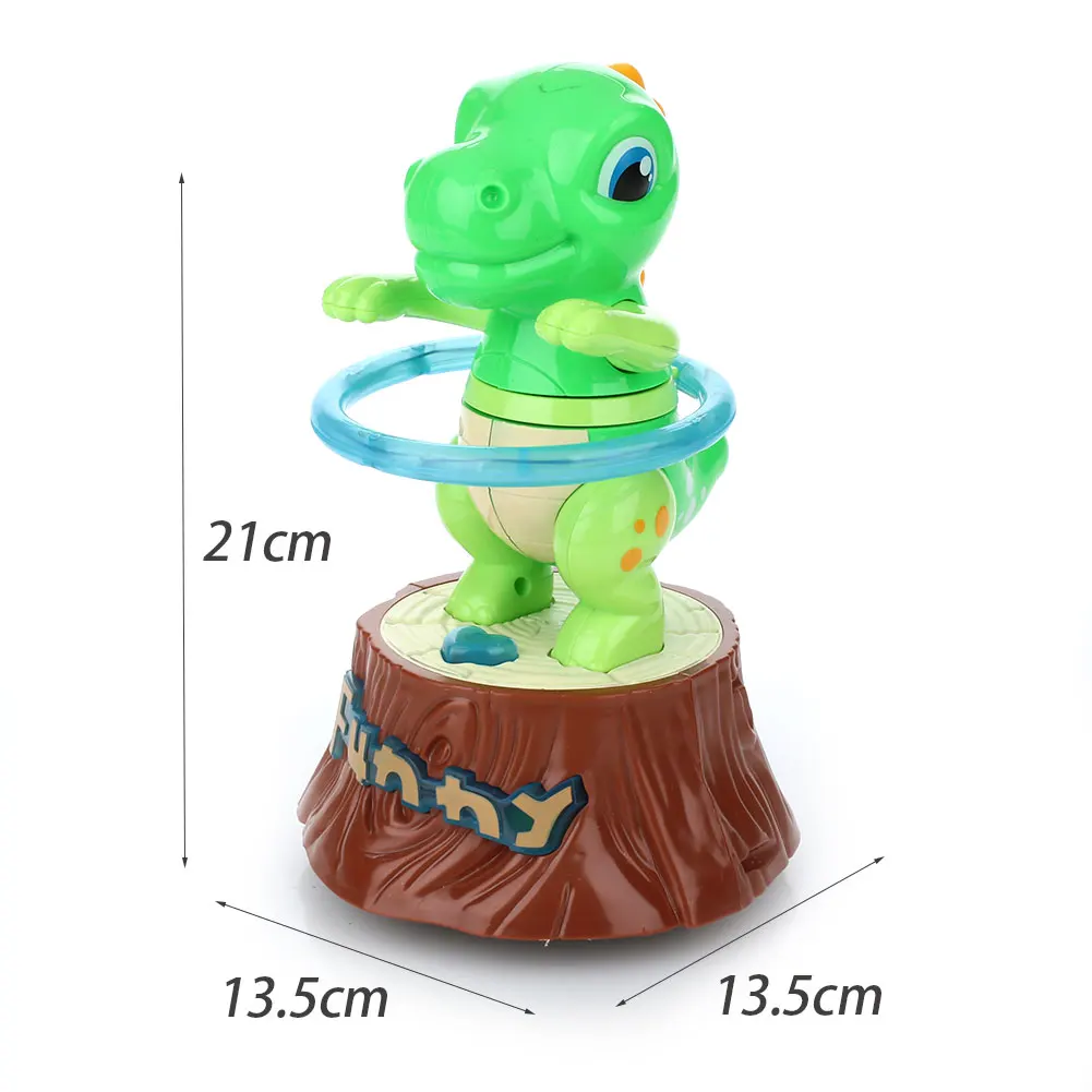 Electric Dinosaur Plastic Beginning Ability Entertainment Educational Green Collection Kids Game Decoration Toy
