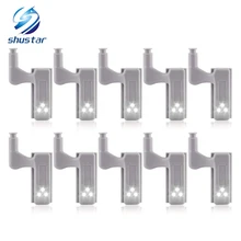 10 шт. универсальная светодиодная подсветка под шкаф внутренняя шарнирная лампа Шкаф датчик светильник домашний кухонный ночной Светильник