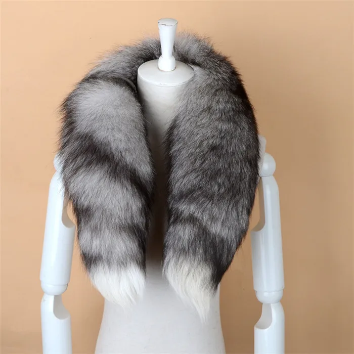 mens dress scarf Men Women Genuine Fox Fur Scarf 100% Real Natural Fox Fur Collar Scarves Wraps Good Quality Fur Ring Muffler barbour scarf mens