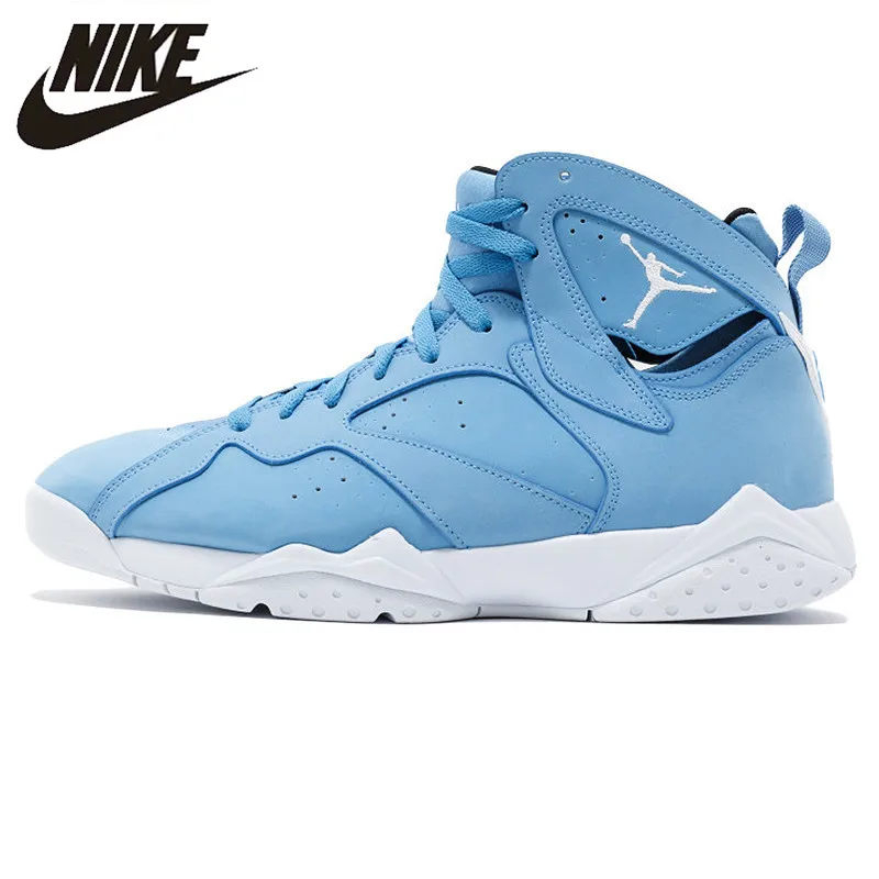 

NIKE AIR JORDAN 7 Men's Basketball Shoes Sneakers, Original New AJ7 Blue and White Joe 7304775 400