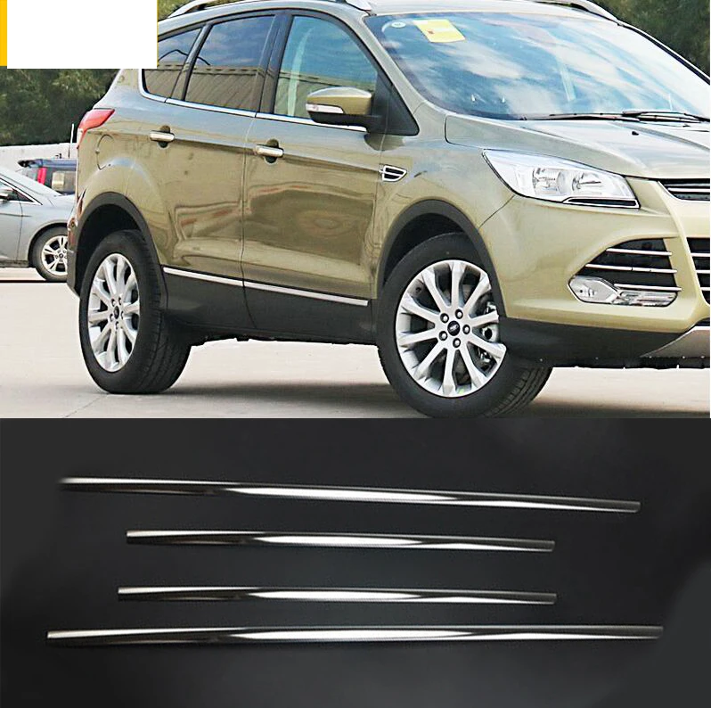 Fit Ford Escape Kuga 2013-2016 2017 Auto Door Bowl Handle Cover Trim Chrome