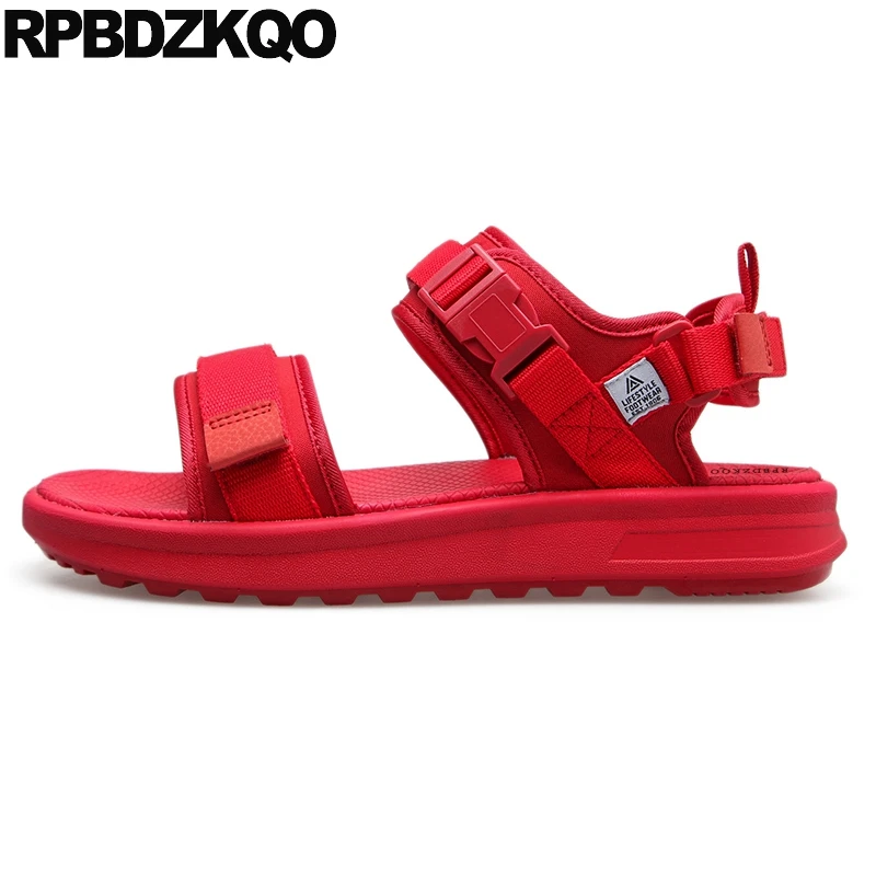 red shoes and sandals