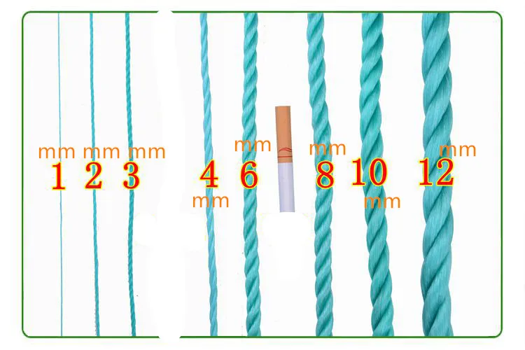 4 мм/5 мм/6 мм плетеная веревка Солнцезащитная высокопрочная нейлоновая связка рекламные товары анти-солнце Водонепроницаемая полиэтиленовая веревка