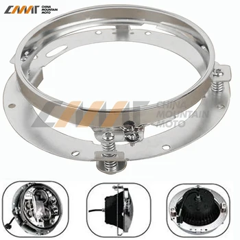 

7" HID LED Headlight Mounting Ring Bracket case for Harley Touring 1994-2013